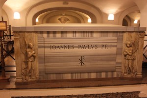 We visited the grave of John Paul I