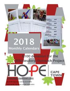 Calendar flyer